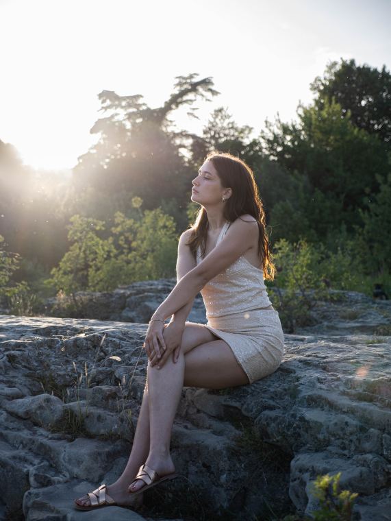 Robe en lin lavé ENQORE, lumière du Sud